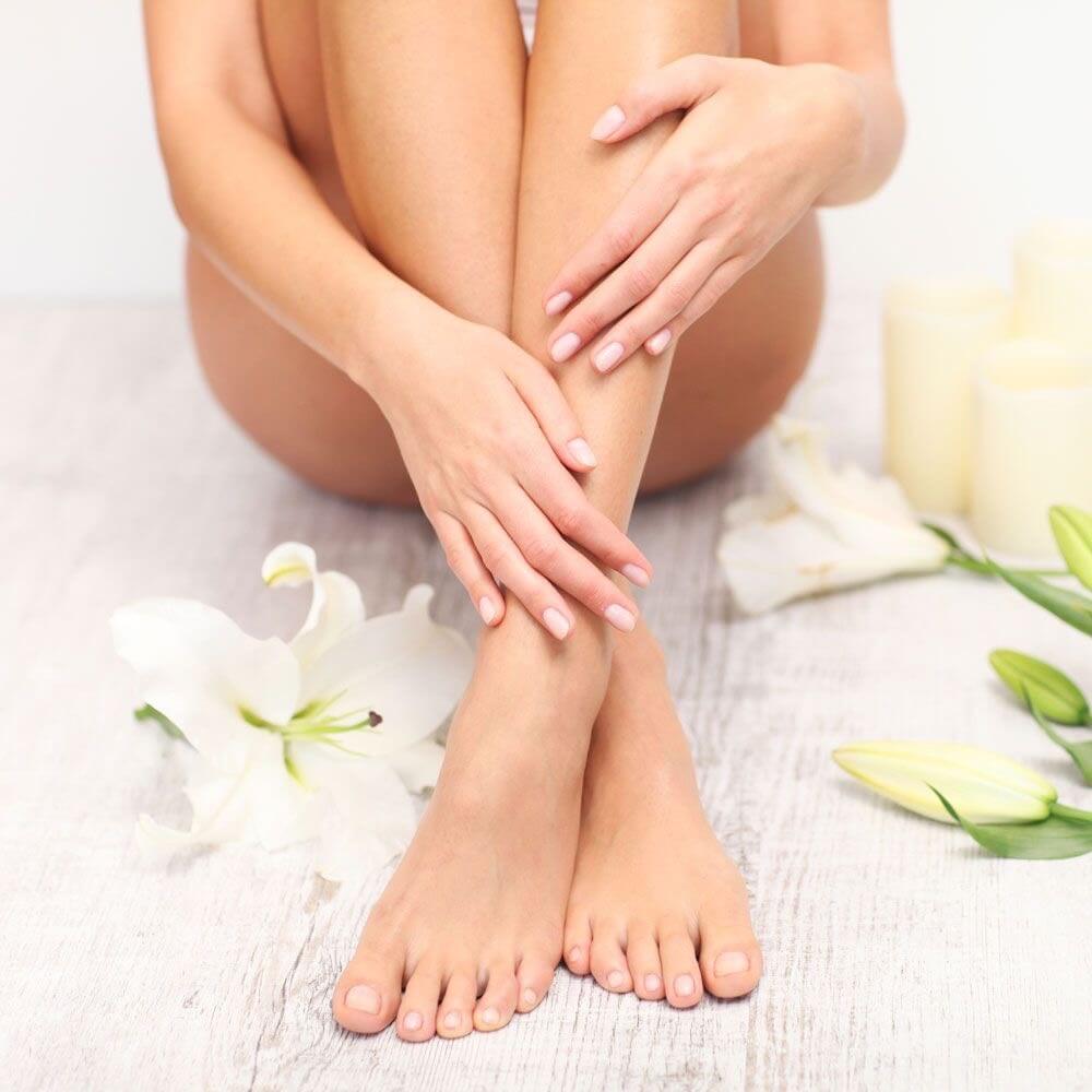 足のクロス写真